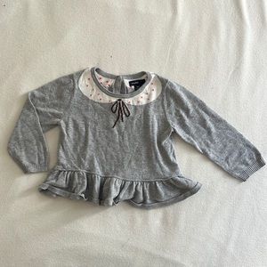 Baby Gap Long Sleeve Ruffles Sweater